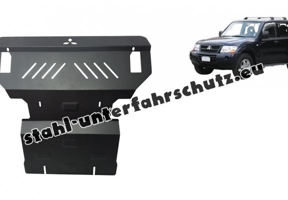 Unterfahrschutz für Motor und  kühler aus Stahl für  Mitsubishi Pajero 3 (V60, V70)