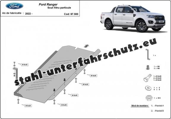 Stahlschutz für DPF der Marke Ford Ranger