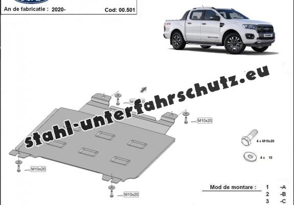 Stahl Getriebe Schutz für  Ford Ranger