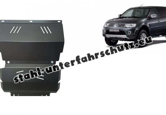 Unterfahrschutz für Motor und  kühler aus Stahl für  Mitsubishi Pajero Sport 2