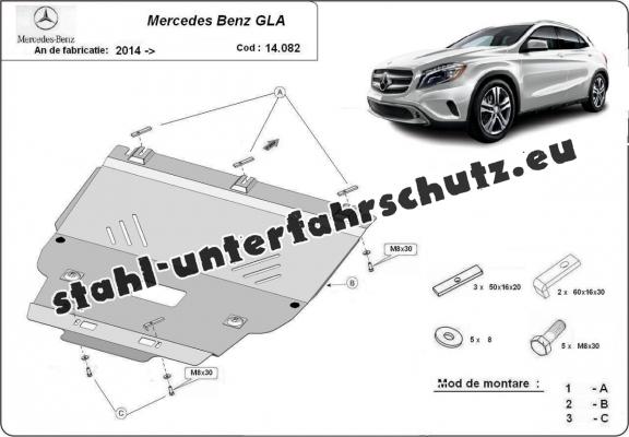 Unterfahrschutz für Motor der Marke Mercedes GLA X156