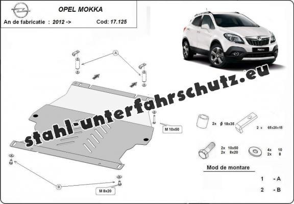 Unterfahrschutz für Motor der Marke Opel Mokka