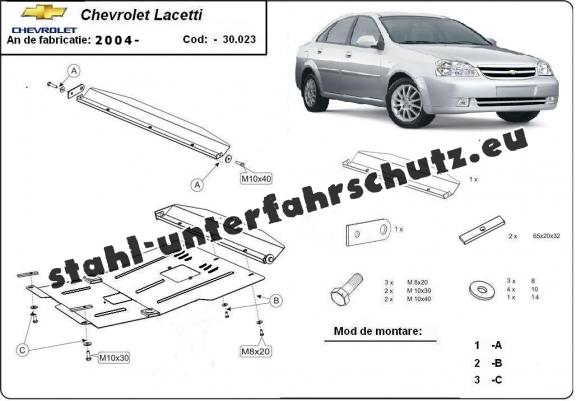 Unterfahrschutz für Motor der Marke Chevrolet Lacetti / Nubira