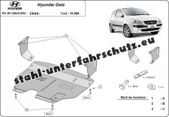 Unterfahrschutz für Motor der Marke Hyundai Getz