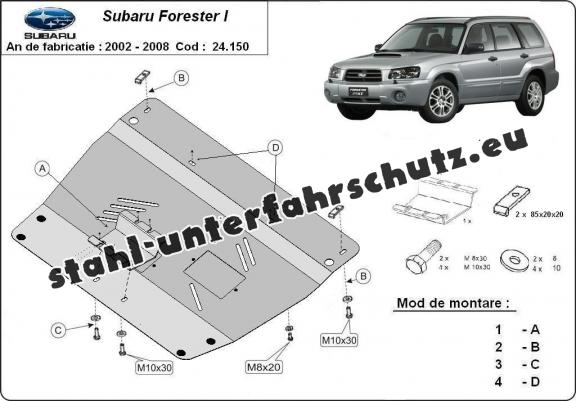 Unterfahrschutz für Motor der Marke Subaru Forester 2