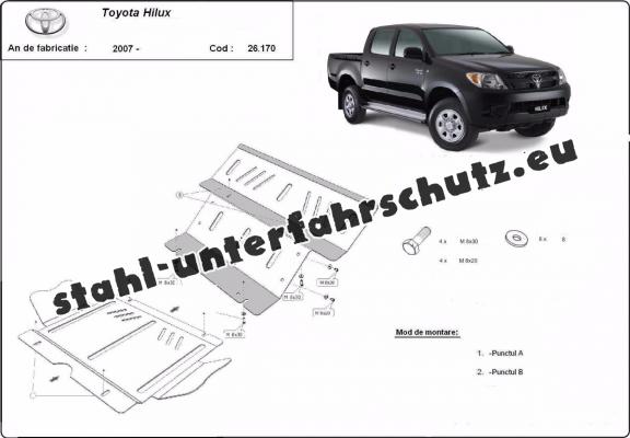 Unterfahrschutz für Motor der Marke Toyota Hilux