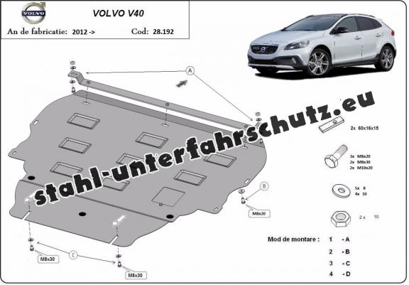 Unterfahrschutz für Motor der Marke Volvo V40