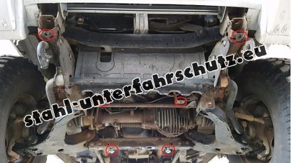 Getriebe schutz aus Stahl für  Mitsubishi Pajero 3 (V60, V70)