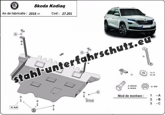 Unterfahrschutz für Motor der Marke Skoda Kodiaq