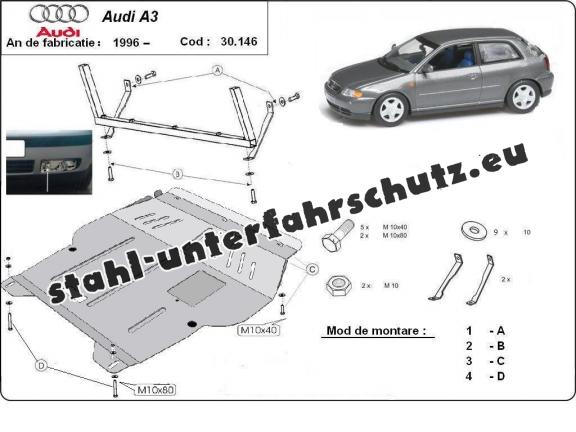 Unterfahrschutz für Motor der Marke Audi A3