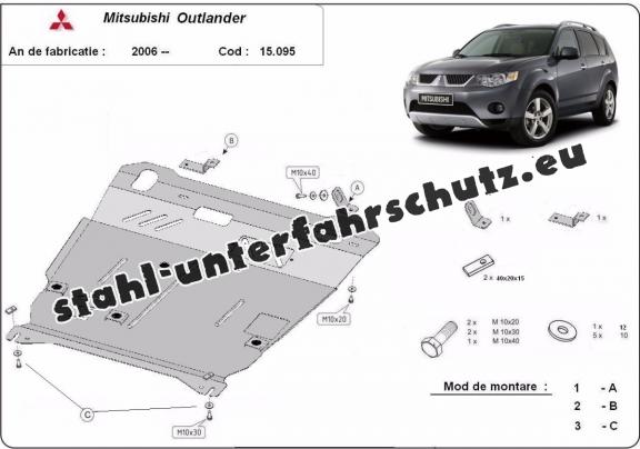 Unterfahrschutz für Motor der Marke Mitsubishi Outlander