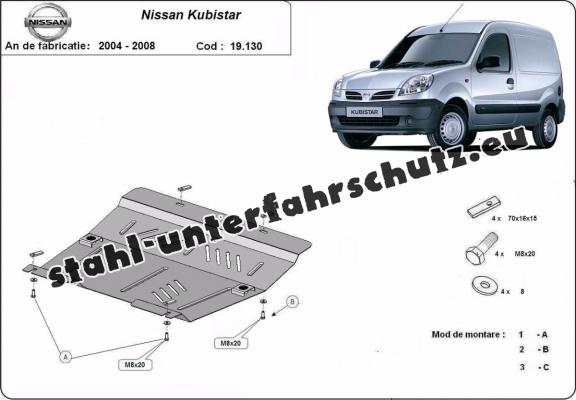 Unterfahrschutz für Motor der Marke Nissan Kubistar