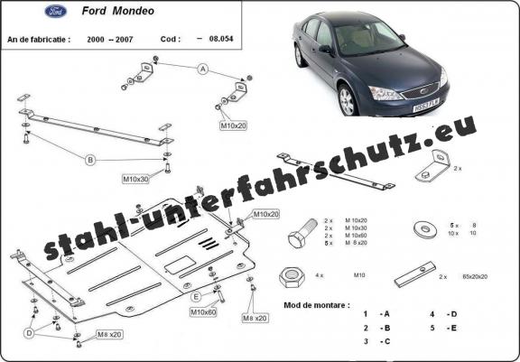 Unterfahrschutz für Motor der Marke Ford Mondeo 3