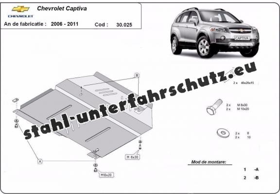 Unterfahrschutz für Motor der Marke Chevrolet Captiva