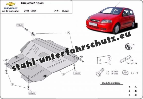 Unterfahrschutz für Motor der Marke Chevrolet Kalos