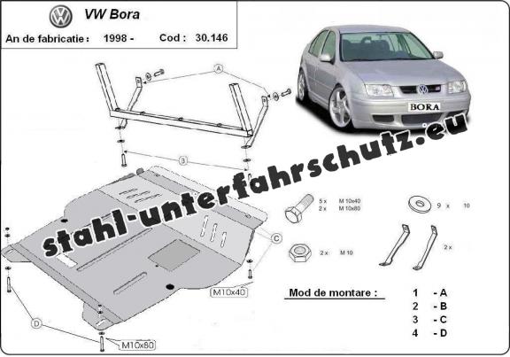 Unterfahrschutz für Motor der Marke VW Bora