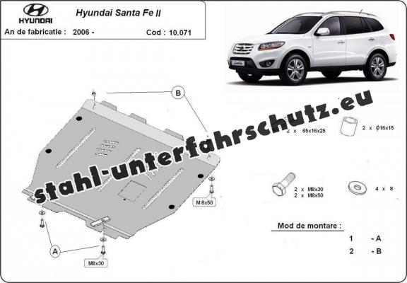 Unterfahrschutz für Motor der Marke Hyundai Santa Fe