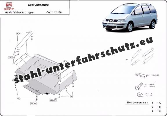 Unterfahrschutz für Motor der Marke Seat Alhambra