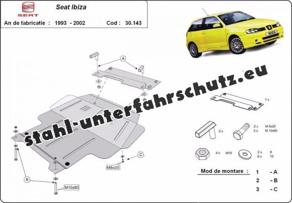 Unterfahrschutz für Motor der Marke Seat Ibiza