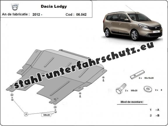 Unterfahrschutz für Motor der Marke Dacia Lodgy