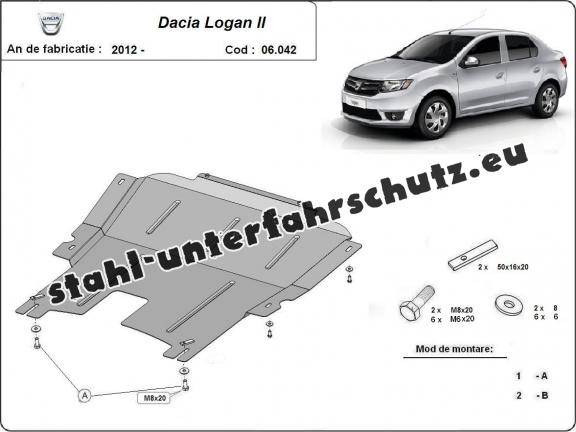 Unterfahrschutz für Motor der Marke Dacia Logan 2