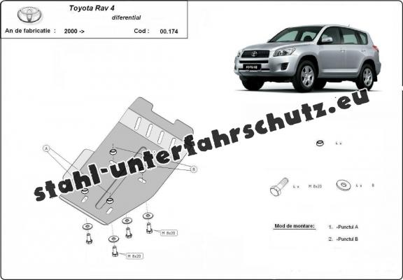 Stahl Differentialschutz für  Toyota RAV 4