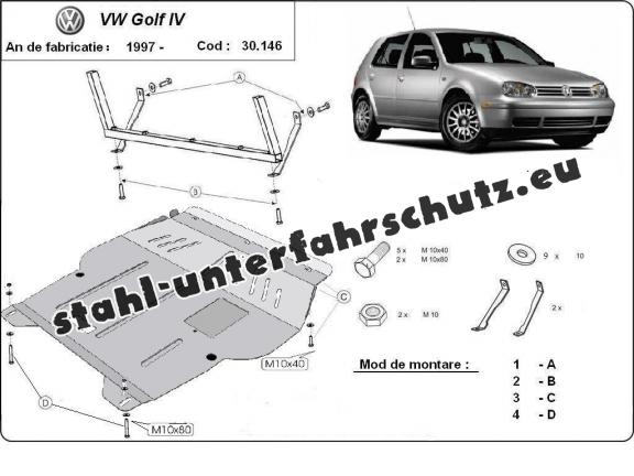 Unterfahrschutz für Motor der Marke Golf 4