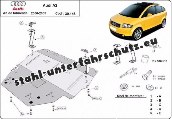 Unterfahrschutz für Motor der Marke Audi A2