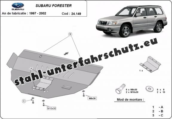 Unterfahrschutz für Motor der Marke Subaru Forester 1