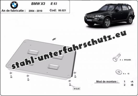 Unterfahrschutz für Motor der Marke  BMW X3