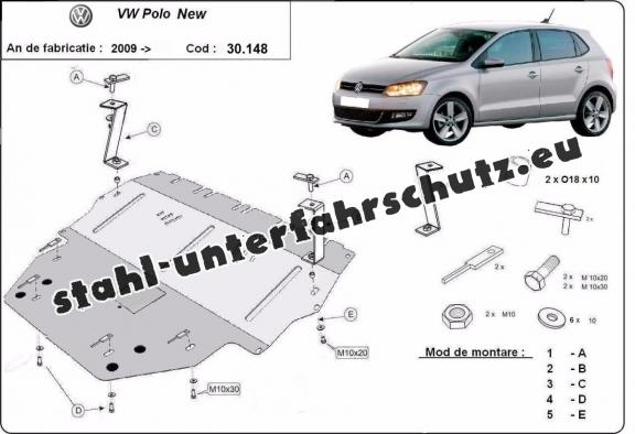 Unterfahrschutz für Motor der Marke Vw Polo (6R) Diesel