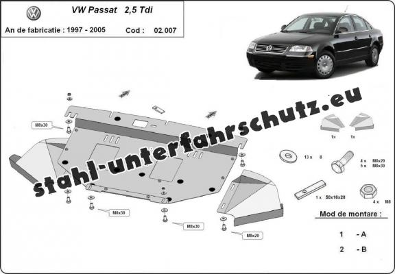 Unterfahrschutz für Motor der Marke VW Passat B5, B5.5