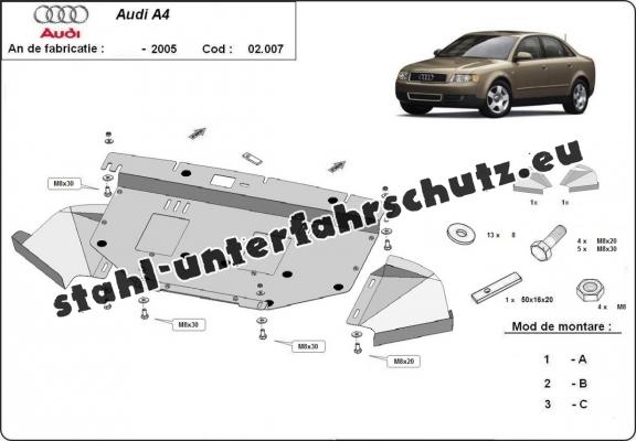 Unterfahrschutz für Motor der Marke Audi A4  B6