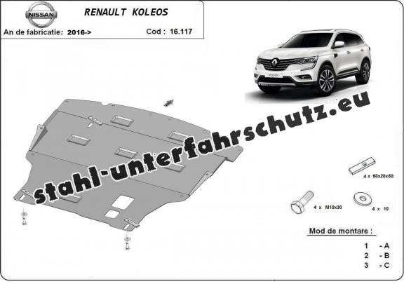 Unterfahrschutz für Motor der Marke Renault Koleos