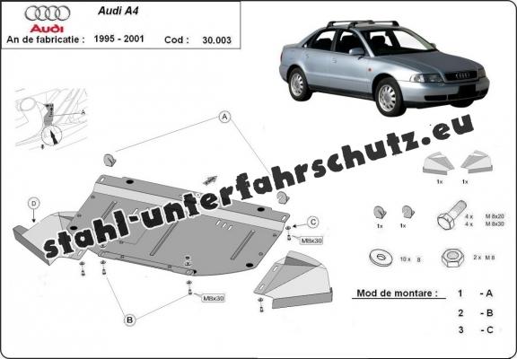 Unterfahrschutz für Motor der Marke Audi A4  B5