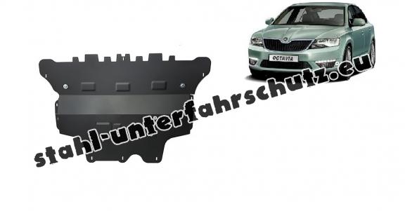 Unterfahrschutz für Motor und Getriebe aus Stahl für  Skoda Octavia 3 - Schaltgetriebe (2013-2019)