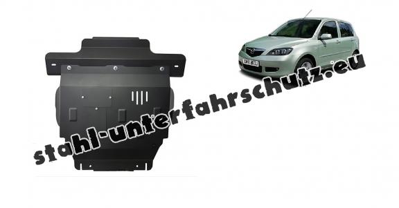 Unterfahrschutz für Motor und Getriebe aus Stahl für  Mazda 2 (2003-2007)