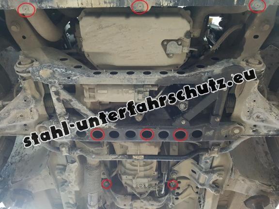 Unterfahrschutz für Motor der Marke Mercedes V-Class W447 2.2 D, 4x2 