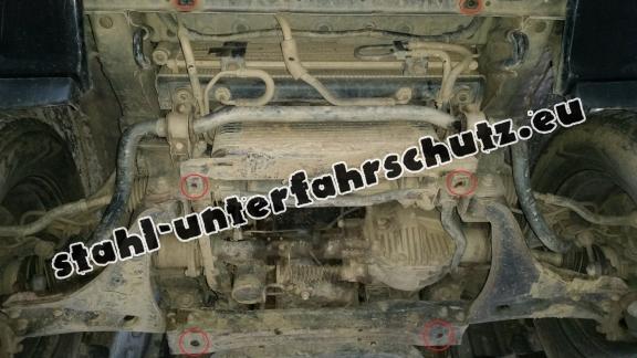 Unterfahrschutz für Motor und  kühler aus Stahl für  Mitsubishi Pajero 4 (V80, V90)