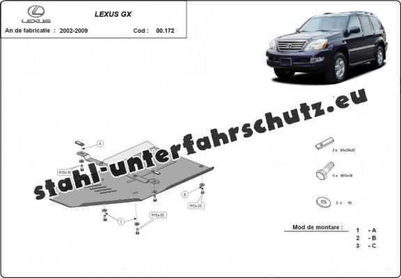 Stahl Getriebe Schutz für  Lexus GX