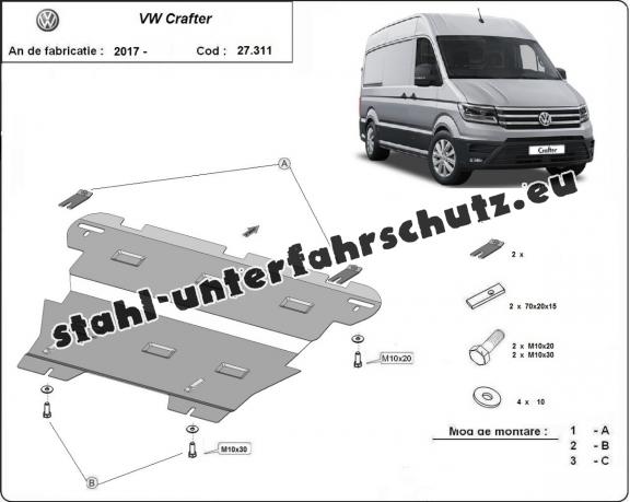 Unterfahrschutz für Motor der Marke Vw Crafter