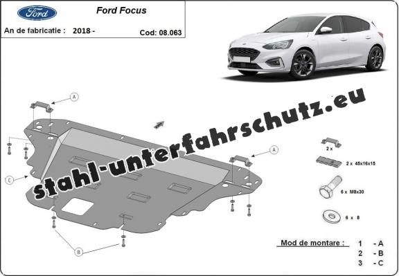 Unterfahrschutz für Motor der Marke Ford Focus 4