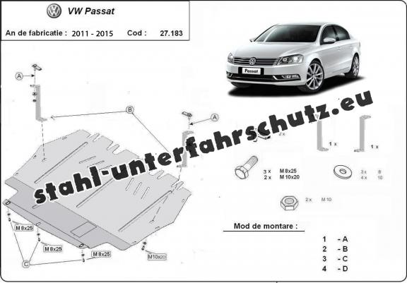 Unterfahrschutz für Motor der Marke VW Passat B7