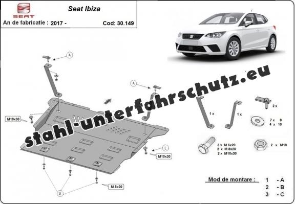 Unterfahrschutz für Motor der Marke Seat Ibiza