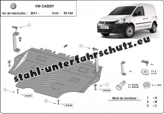 Unterfahrschutz für Motor der Marke VW Caddy