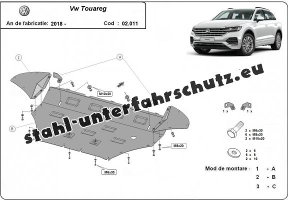 Unterfahrschutz für Motor der Marke Volkswagen Touareg