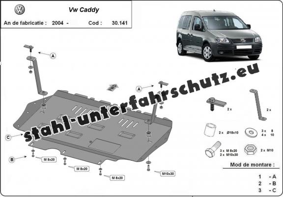 Unterfahrschutz für Motor der Marke  VW Caddy