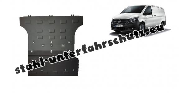 Unterfahrschutz für Motor und Getriebe aus Stahl für Mercedes Vito W447 - 4X2  (2014-2024)