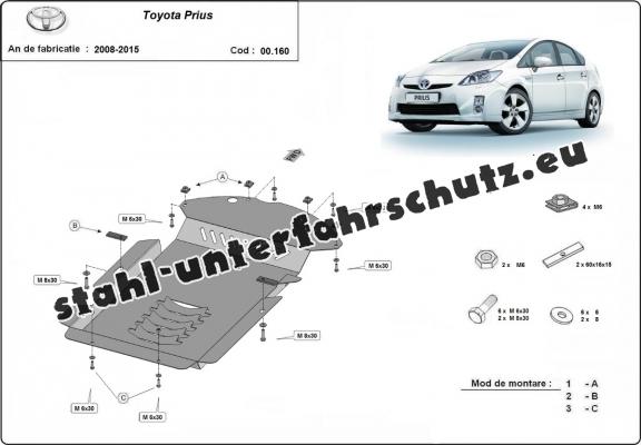 Unterfahrschutz für Katalysator/cat lock der Marke Toyota Prius 3