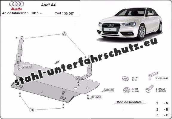 Unterfahrschutz für Motor der Marke Audi A4  B9 All Road